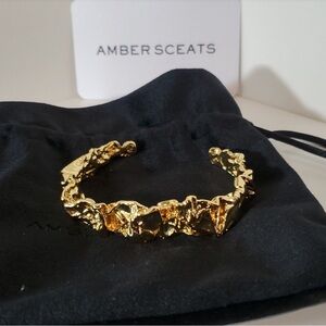 NWT! Amber Sceats Gold-Plated Cuff Bracelet